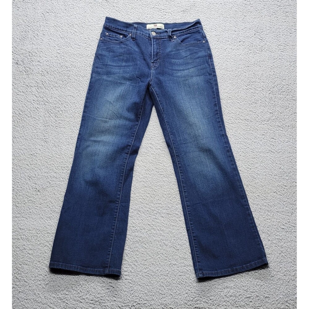 Levi’s 512 Perfectly Slimming Bootcut Jeans Women's 10M Blue Stretch Denim